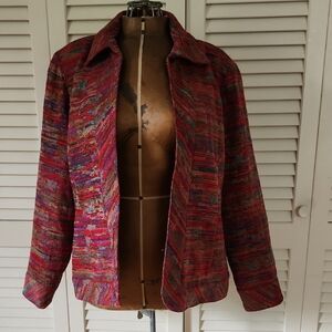 Coldwater Creek Vibrant Multicolor Blazer